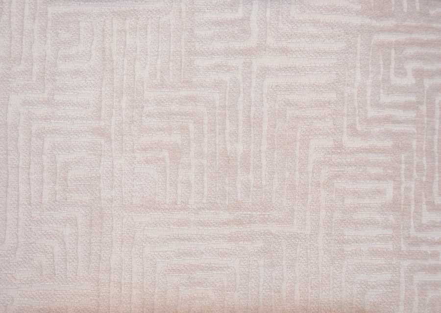 Palermo Maze Texture Velvet in Ivory